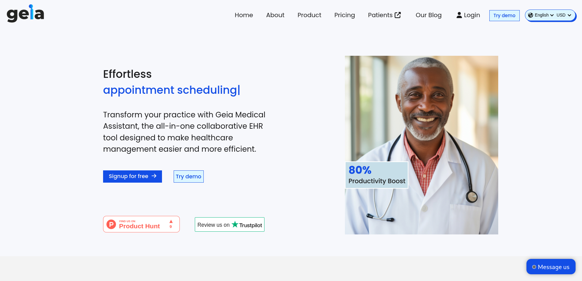 Geia EHR Platform preview