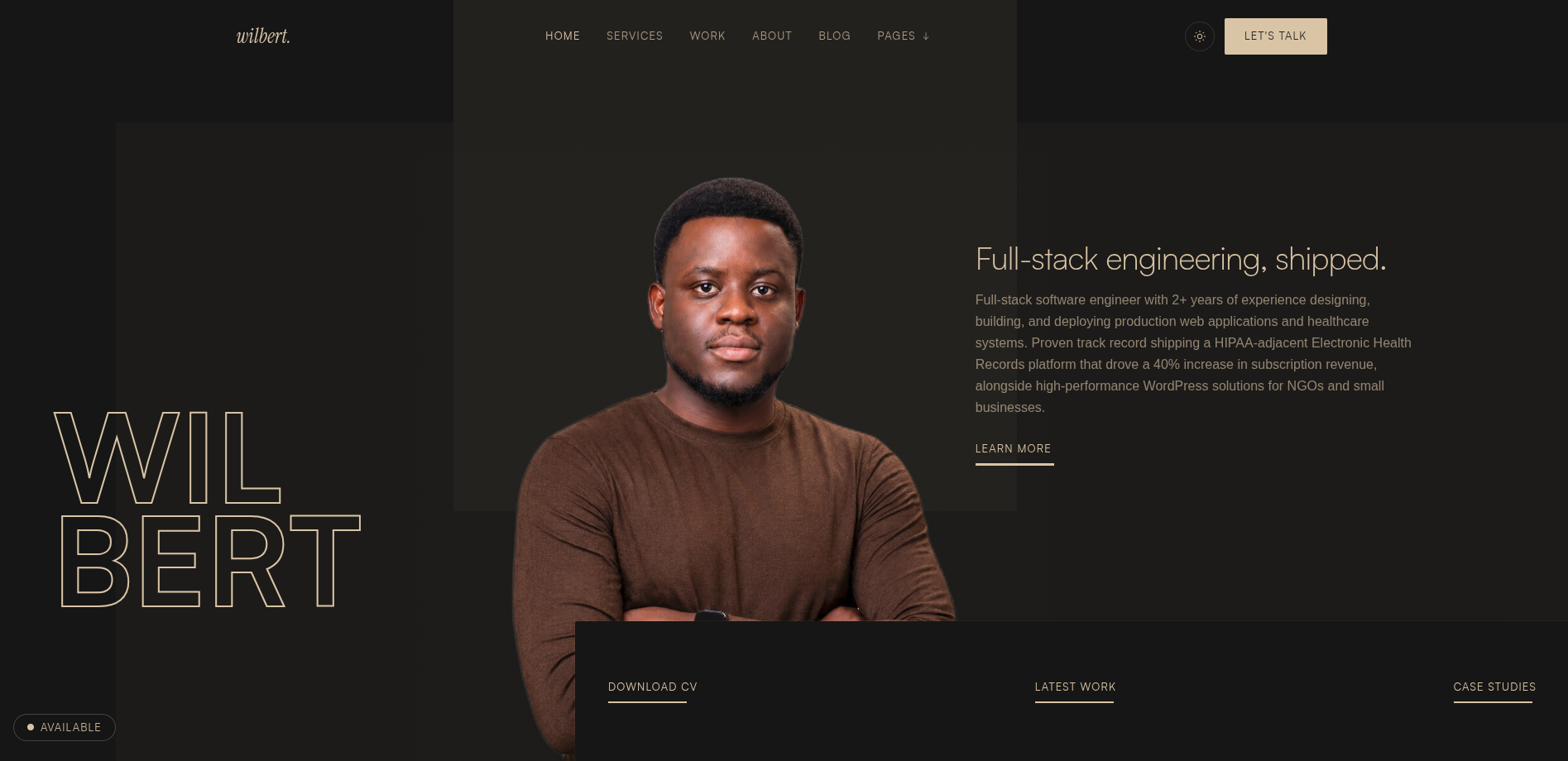 Portfolio Website preview